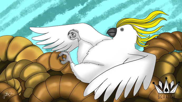 #artSmash - Cockatoo Pool Croissant