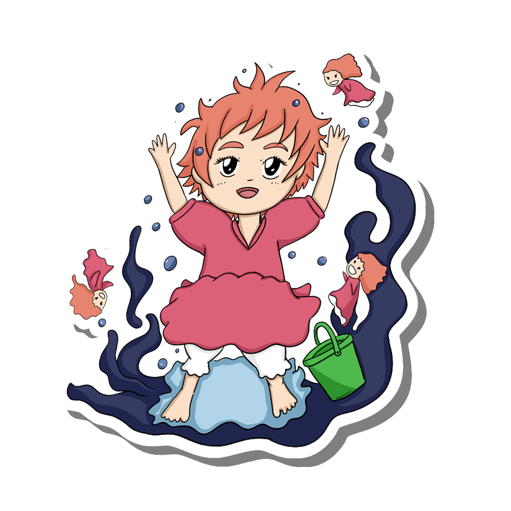 STICKER:// Ponyo Wave