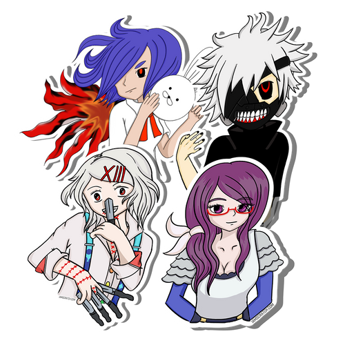 Sticker:// Tokyo Ghoul Set A